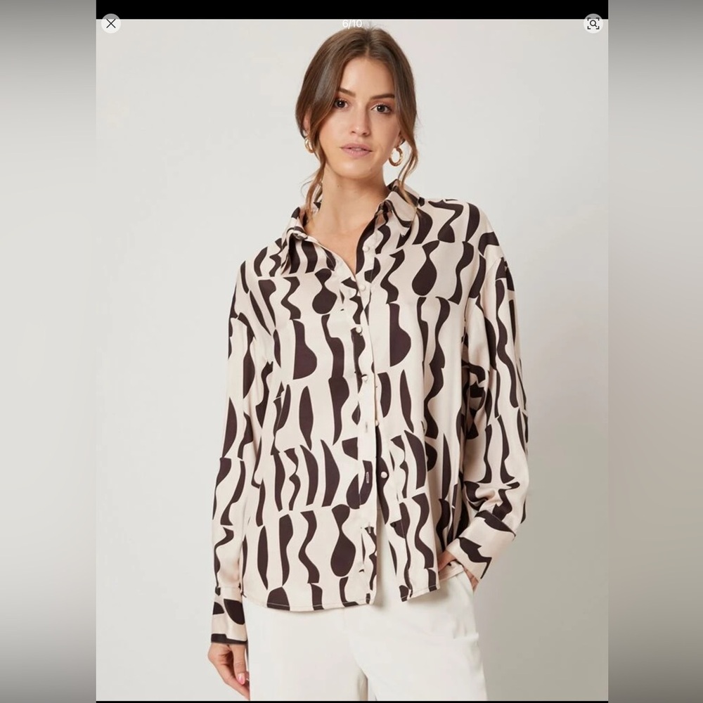 Abstract Patterned Women's Top